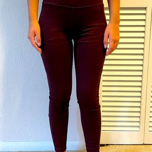 Dark Maroon leggings